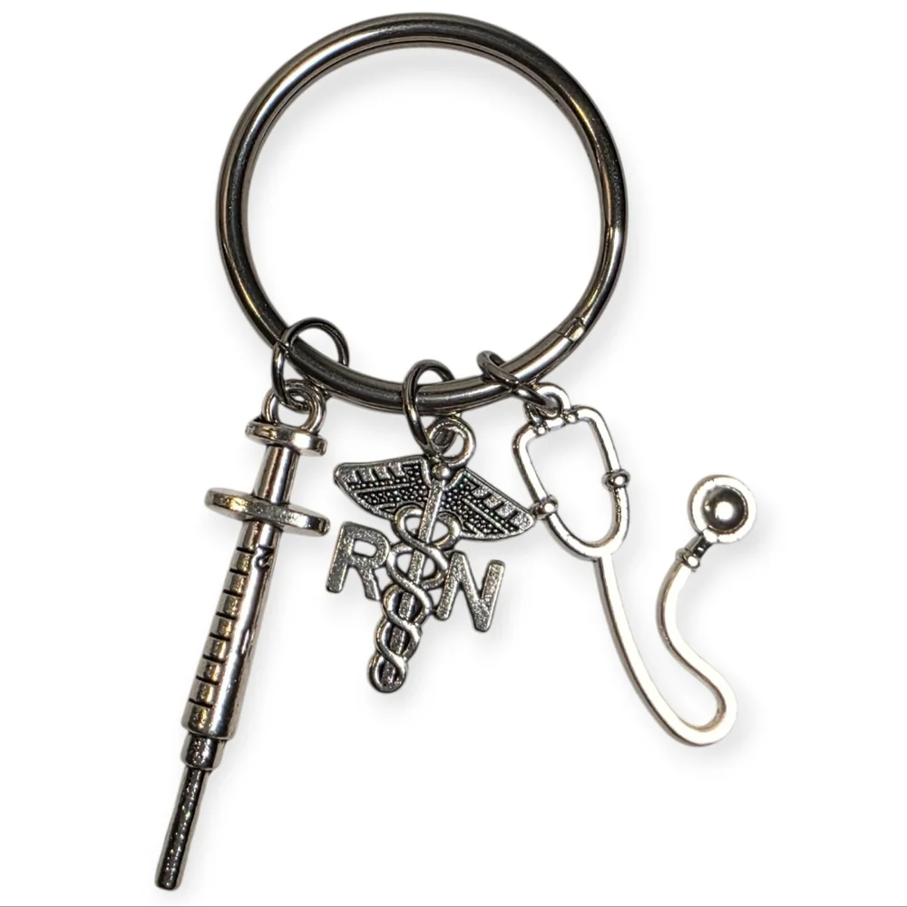 Nurse Keychain / Bag Charm Silver Metal Traditional Fashion Accessories Gifts